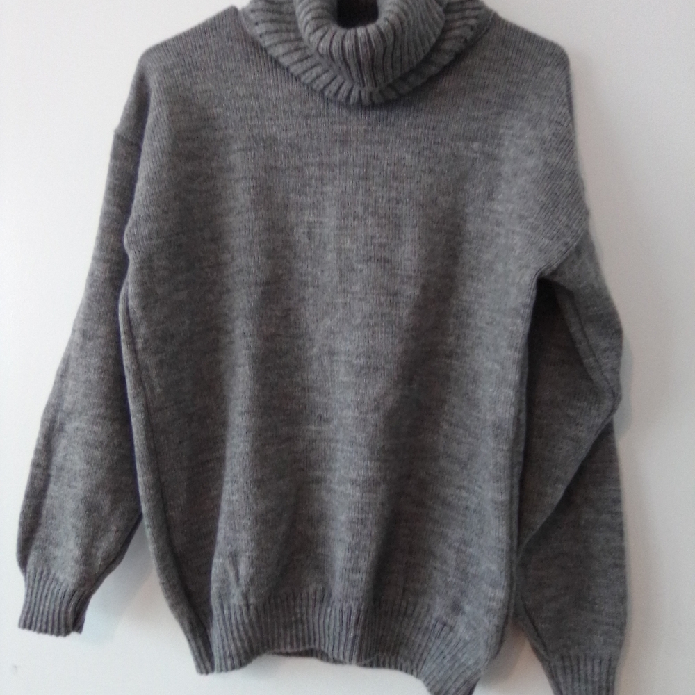 Warehouse Gray Turtleneck Sweater